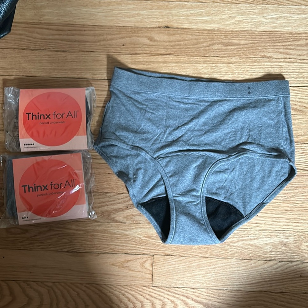 3 New Thinx for All Hi-Waist Undies size L